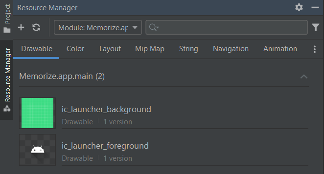 Resources Manager Android Studio
